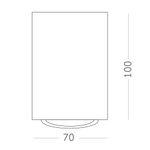 ST108.507.01 Светильник потолочный Мат. белый GU10 1*50W  D70xH100 220V Без ламп