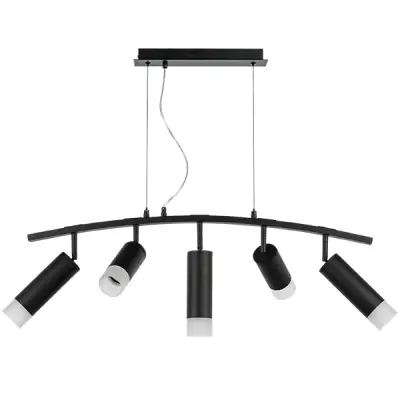 LR7353728731 Люстра RULLO 5х50W GU10 ЧЕРНЫЙ (571735+214437-2+214487-3+202431-5)