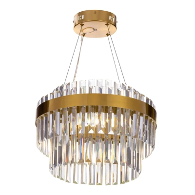 Citilux Sheldon CL339143 LED Люстра хрустальная с пультом Бронза
