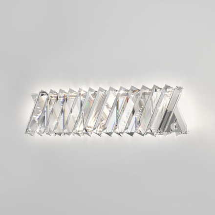Светодиодный настенный светильник с хрусталем 101005 LED никель хрусталь Strotskis, LED