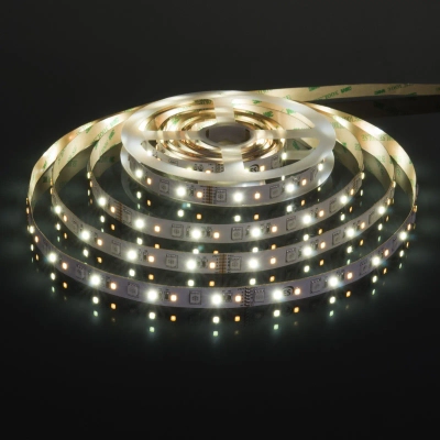 Светодиодная лента Лента светодиодная 24V 16W 90Led 5050+2835+2835 IP20 MIX RGB/теплый белый/холодный белый, 5м