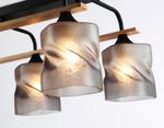 Светильник потолочный TR3033250/6 BK/WD черный/дерево E27/6 max 60W 580*340*245