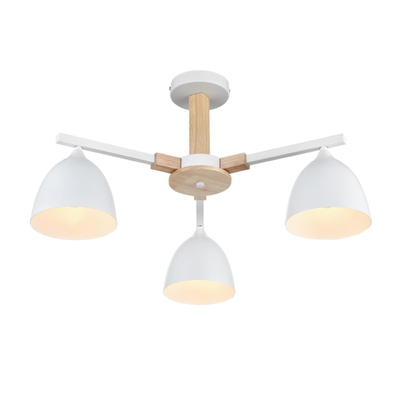 8095/3C MODERNI LN26 340 белый/белый металл, дерево/металл Люстра потолочная Е27 3*60W 220V COLANGE