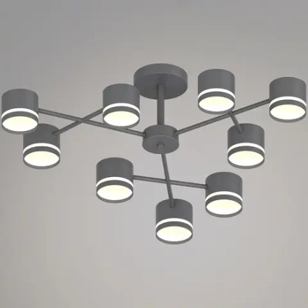 96730-0.3-09 GX53 GREY светильник потолочный Reluce, GX53х9