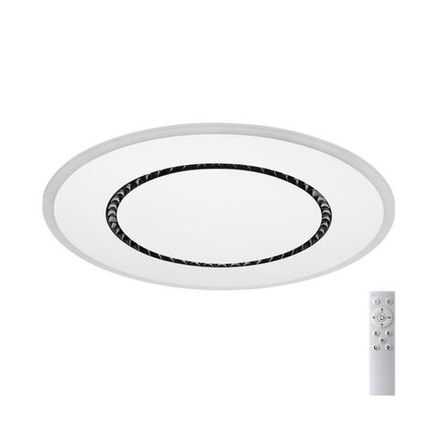 7663/44L MITRA LED SN Светильник пластик/белый LED 44Вт 3000-4000-6000K D600 IP20 пульт ДУ COSMO