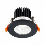 ST704.438.10 Св-к встр. Черный LED 1*10W 3000K 900Lm Ra&gt;90 38° IP20 D80xH60 170-240V