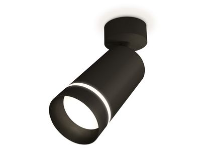 Комплект поворотного светильника XM6323014 SBK/FR черный песок/белый матовый MR16 GU5.3 (A2210, C6323, N6229)