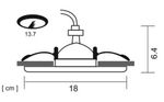 Точечный встраиваемый светильник Arte Lamp APUS A6664PL-1WH, 1хG9