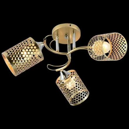 01322-0.3-03 MATT GOLD+CR светильник потолочный Reluce, E27х3