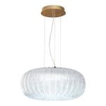 7720/48L PIKO LED SN 42 Светильник металл/стекло/прозрачный/золотой LED 48Вт 3000-6500K D500 IP20 пульт ДУ ANGELO