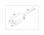 Ввод питания для шинопровода Magnetic Ultra Slim GV1261 WH белый IP20 48V 60*26*16