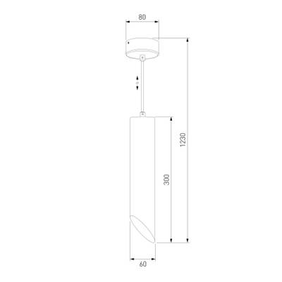 Подвесной светильник 7011 MR16 BK/GD черный/золото, GU10х1