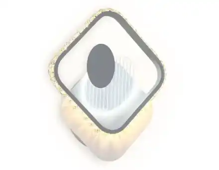 Настенный светодиодный светильник с выключателем FA266 WH/GR белый/серый LED 3000K+6400K 16W 310*270*50
