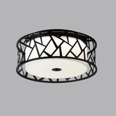 7700/40L AVRA LED SN 34 Светильник металл/ткань/стекло/белый/черный LED 40Вт 3000-6000K D500 IP20 пульт ДУ FABIANA