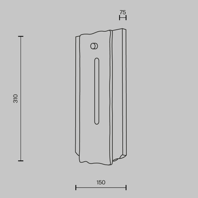 Настенный светильник (бра) Вентана / Ventana 3000К 15Вт, MOD523WL-L15BG3K. TM Maytoni