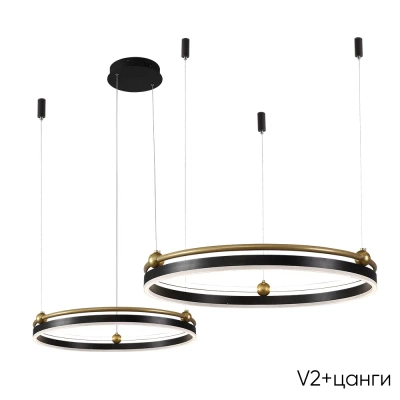 Люстра Crystal Lux FERNANDO SP123W LED BLACK/GOLD 0621/302N