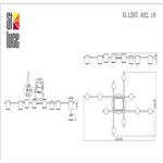 SL1207.402.10 Светильник потолочный ST-Luce Черный/Латунь GU10 10*7W