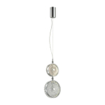 5416/13LC L-VISION ODL_EX23 144 хром/св.серый/коричневый металл/стекло Подвес LED 13W 4000K CARAMELLA