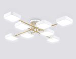 Светильник светодиодный подвесной FL516346/8 WH/GD белый/золото 144W 3000-6000K 1060*1060*150 (без ПДУ)