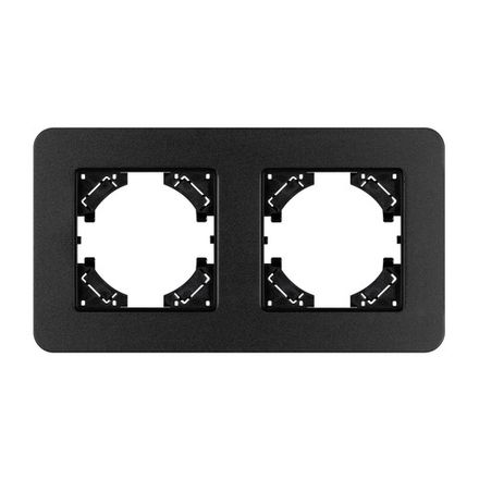 Рамка алюминиевая FRM-AKIRY-SFAL-2-BK (Arlight, -)