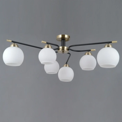 IL0638-6CSQ-24 AB BK LIBRA светильник потолочный ILLUMICO, E27х6