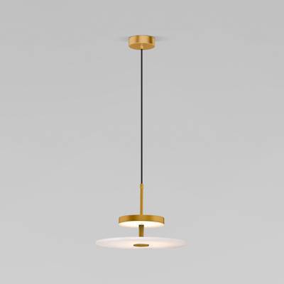 Светодиодный подвесной светильник с мраморным рассеивателем 40342 LED латунь