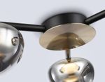 Светильник светодиодный потолочный LH12006/3 BK/GD/SM черный/золото/дымчатый 18W 3000K D640*170