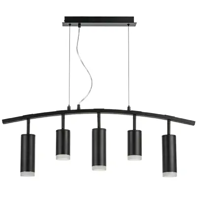 LR7353728730 Люстра RULLO 5х50W GU10 ЧЕРНЫЙ (571735+214437-2+214487-3+202430-5)