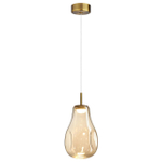 5098/4L PENDANT ODL25 365 античн.бронза/янтарный/металл/стекло Подвес LED 4W 4000K 388Лм NAVE