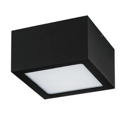 380273 Светильник ZOLLA QUAD LED-SQ 8W 640LM ЧЕРНЫЙ 3000K IP65