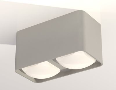 Комплект накладного светильника с акрилом XS7852011 SGR/FR серый песок/белый матовый MR16 GU5.3 (C7852, N7756)