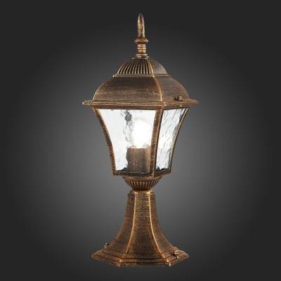 SL082.205.01 Светильник уличный наземный ST-Luce Бронза/Бронза, Прозрачный E27 1*60W