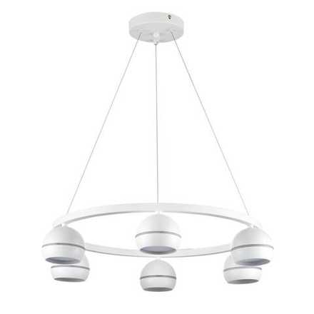 8254/6 COMFI LN26 246 белый, металл Светильник подвесной LED GX53 6*7W 220V LUAZANA