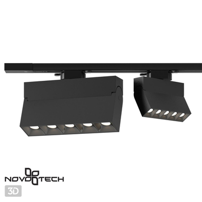 358325 PORT NT19 234 черный Светильник трековый однофазный трехжильный IP33 LED 4000К 13W 110-265V EOS
