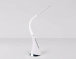 Светодиодная настольная лампа с дисплеем DE508 WH белый LED 3000-6400K 6W+LCD 2W