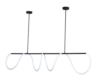 08041-200,19(4000K) Подвес диммируемый Далия черный L227 h100 Led 120w (4000K) с пультом ДУ