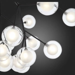 SL376.403.27 Светильник подвесной ST-Luce Черный/Прозрачный, Белый G4 LED 27*2W