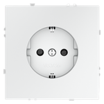 VLS040202 Розетка встраиваемая VOLTUM S70 с заземлением и защитными шторками, 16А, (белый матовый) (ТМ Maytoni)