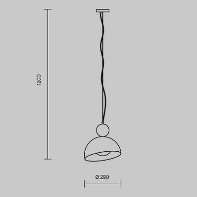 Подвесной светильник Bowl FR5439PL-01B, E27х1. TM Maytoni