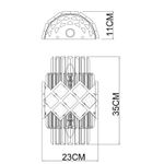 Настенный светильник Arte Lamp AMELIA A1039AP-2BK, 2хE14