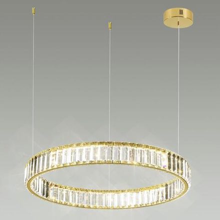 5015/36L L-VISION ODL23 605 золотой/прозрачный металл/хрусталь Люстра LED 36W 4000K 3600Лм VEKIA