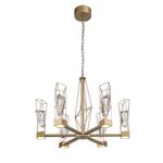 SL815.203.06 Люстра подвесная ST-Luce Матовое золото/Матовое золото, Прозрачный LED 6*8W 4000K