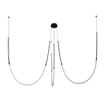 Подвесная люстра Arte Lamp KLIMT A2850SP-38BK, 1хLED