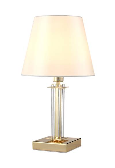 Настольная лампа Crystal Lux NICOLAS LG1 GOLD/WHITE 3401/501