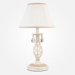 Настольная лампа в классическом стиле 10054/1 белый с золотом