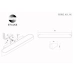 SL582.411.01 Светильник настенный ST-Luce Черный, Золото/Черный, Золото LED 1*18W 4000K