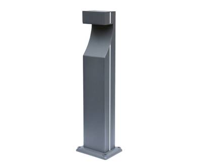 09205-F(220V),16(05) Светильник уличный Келси серый 220V w13*8,5 h80 Led 6W (4000K) Декоративная подсветка синяя.