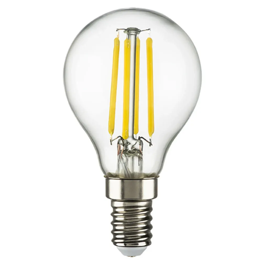933804 Лампа энергосберегающая LED FILAMENT 220V G45 E14 6W=65W 560LM 360G CL 4000K 15000H 933804 Лампа энергосберегающая LED FILAMENT 220V G45 E14 6W=65W 560LM 360G CL 4000K 15000H