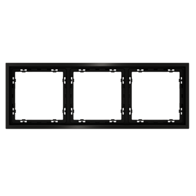 VLSM120312 Рамка металлическая на 3 поста, S70 Metal (антрацит). (ТМ Maytoni)
