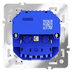 VLS040402 Розетка встраиваемая VOLTUM S70 с заземлением и защитными шторками, 16А, с USB, A+A, (белый матовый) (ТМ Maytoni)
